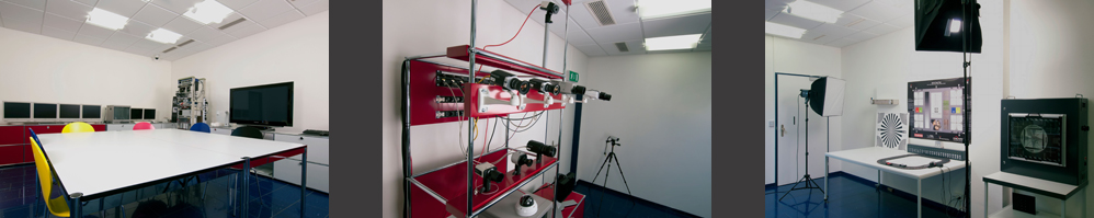 Testraum für Video Kameras analog und digital